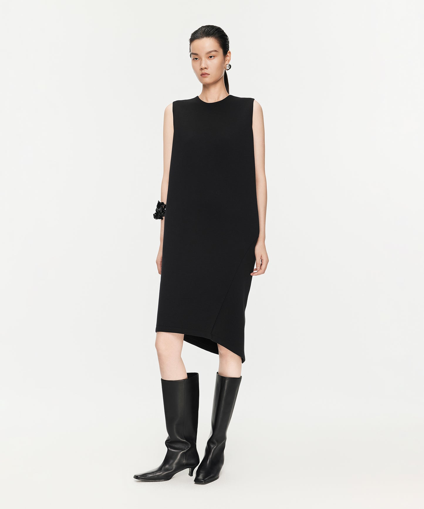 Minimalist Sleeveless Double Knit Dress