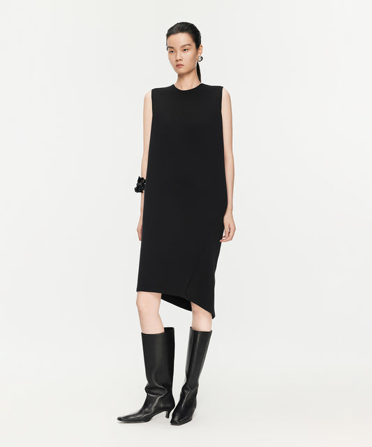 Minimalist Sleeveless Double Knit Dress