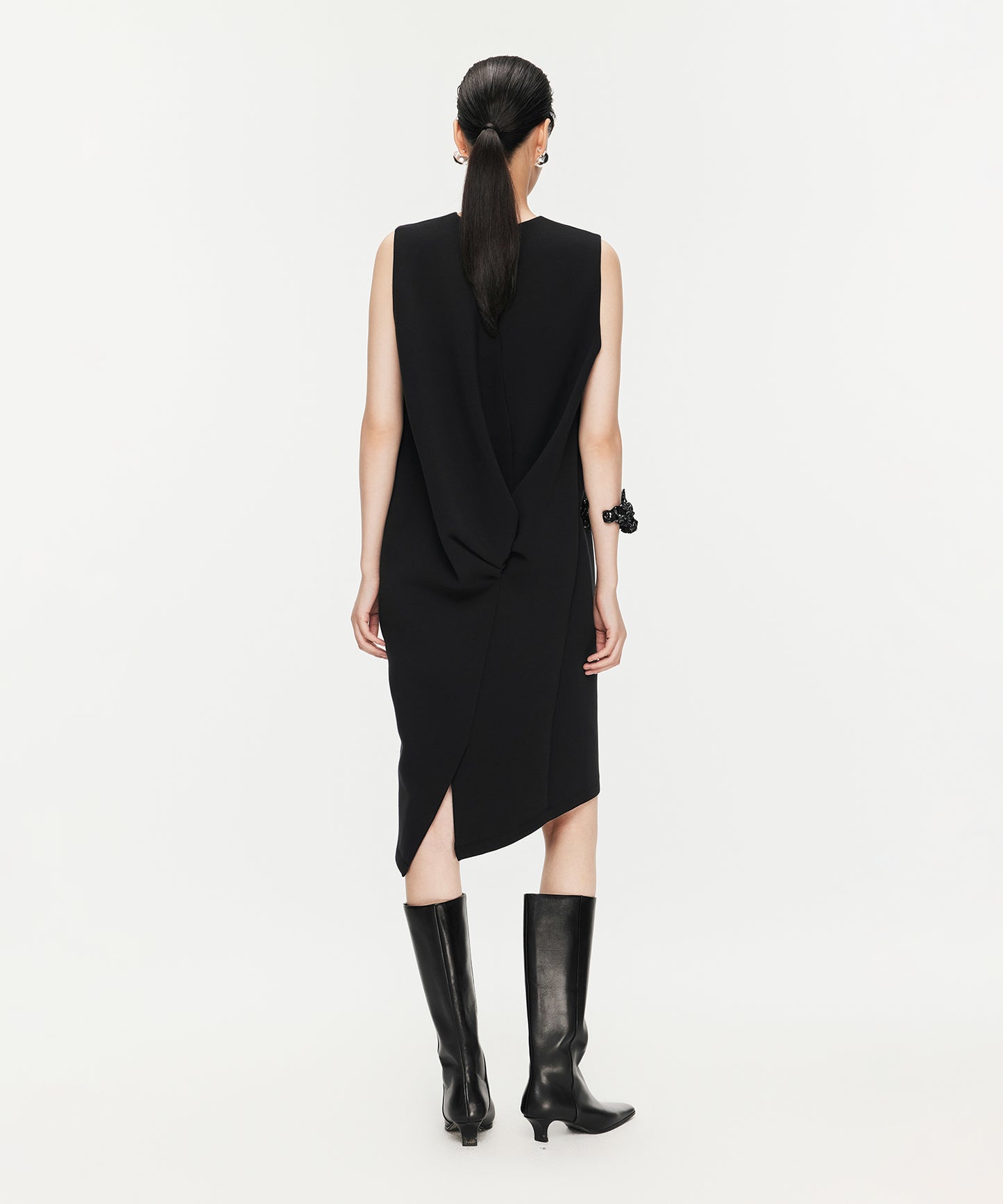 Minimalist Sleeveless Double Knit Dress