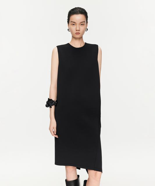 Minimalist Sleeveless Double Knit Dress