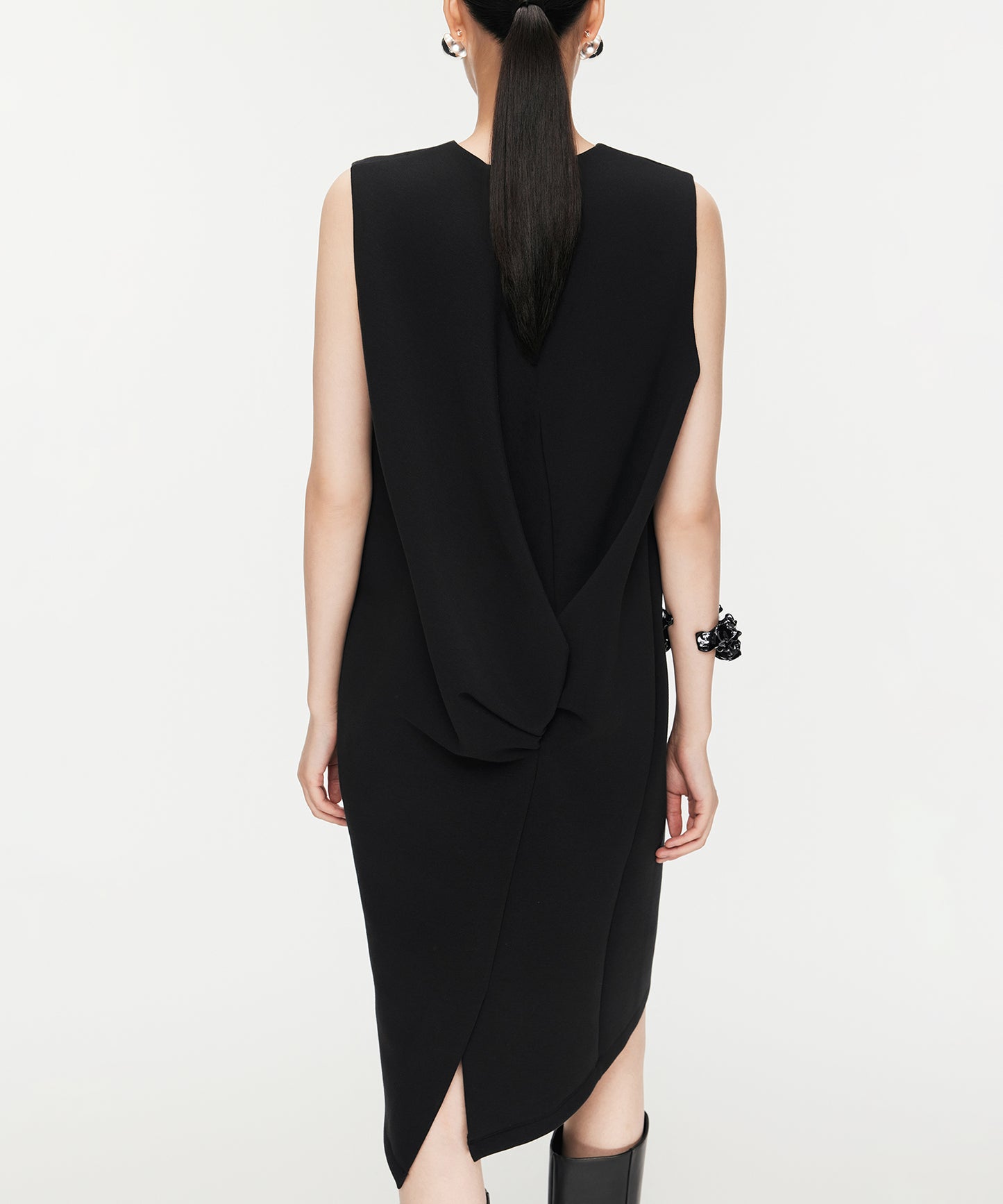 Minimalist Sleeveless Double Knit Dress