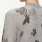 Animal & Flower Motif Knit Cardigan