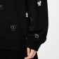 3D Butterfly Embroidered Sweatshirt