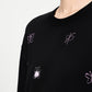 3D Butterfly Embroidered Sweatshirt