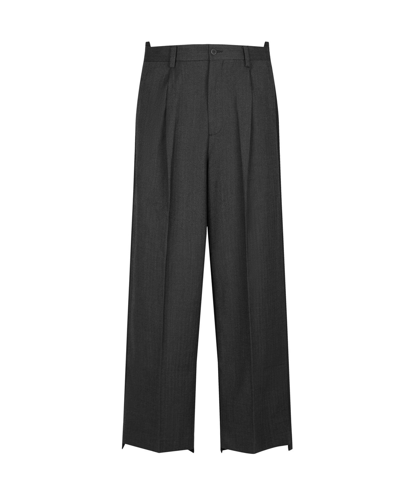 Elegant Two-tone Wide-leg Trousers