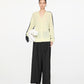 Elegant Two-tone Wide-leg Trousers