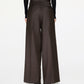 Elegant Two-tone Wide-leg Trousers