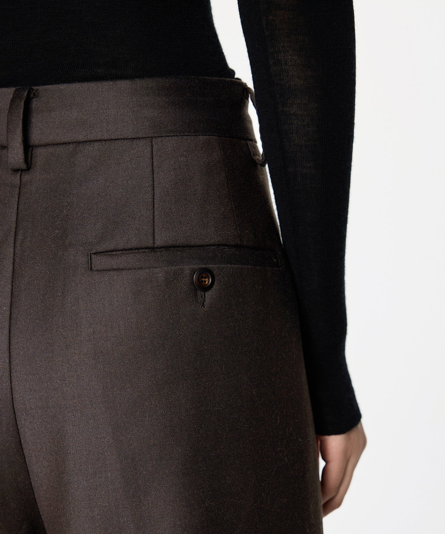 Elegant Two-tone Wide-leg Trousers