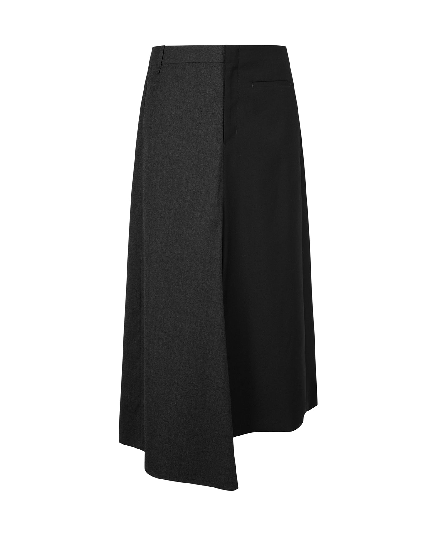 Elegant Textured Two-tone Skirt