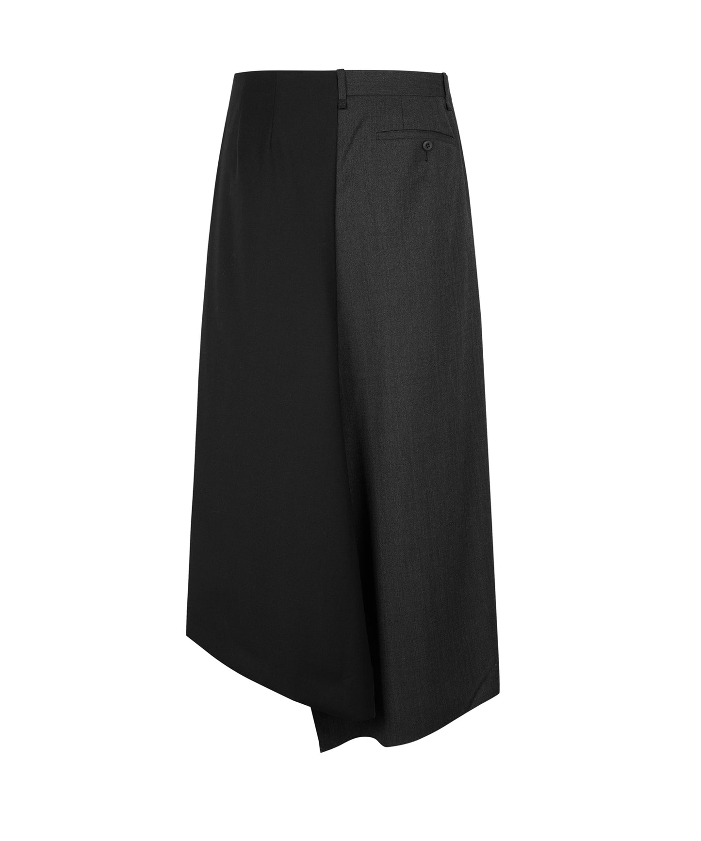 Elegant Textured Two-tone Skirt