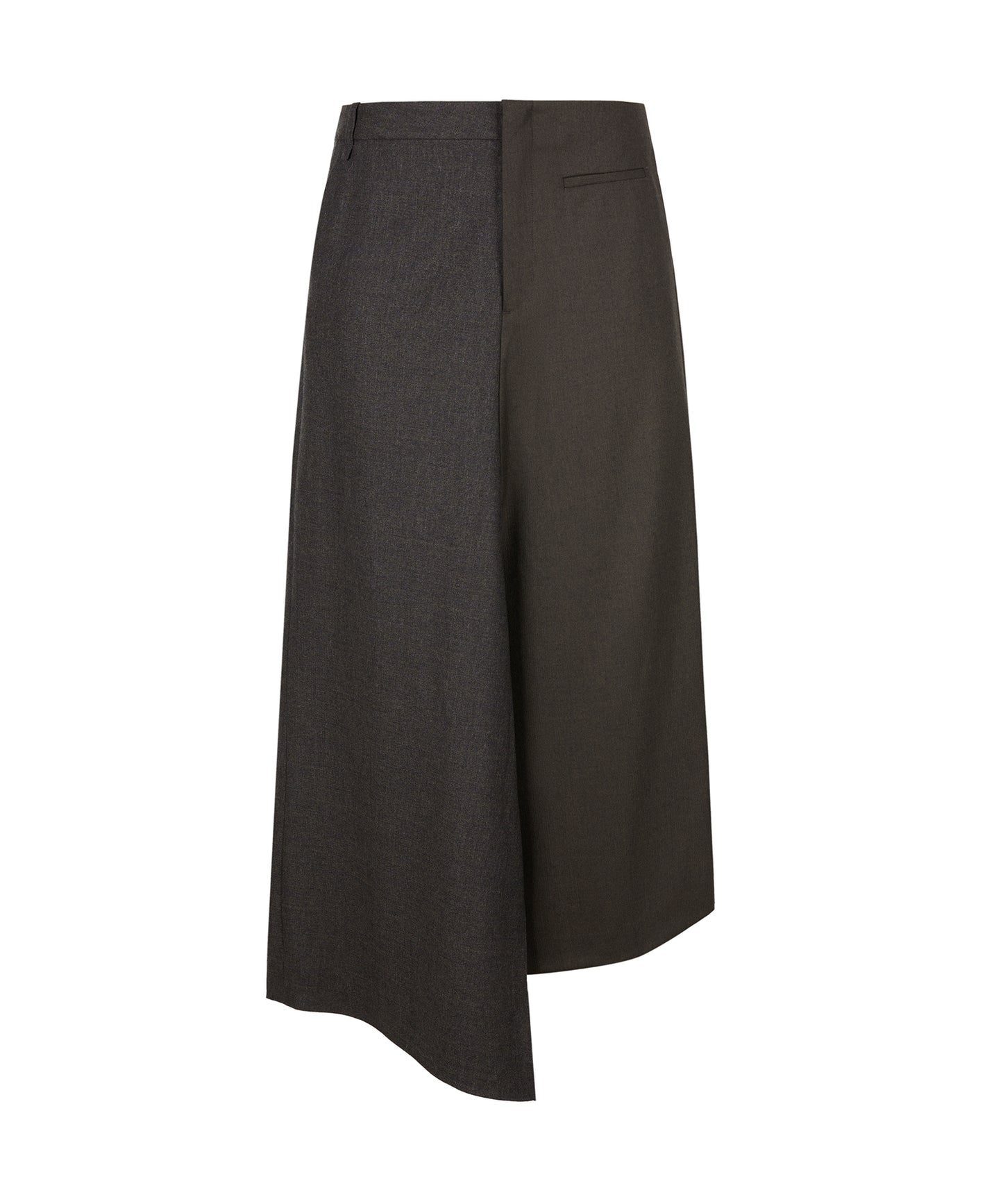 Elegant Textured Two-tone Skirt