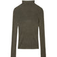 Textured Metallic High-neck Sweater