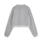 Metallic Cropped Sweatshirt