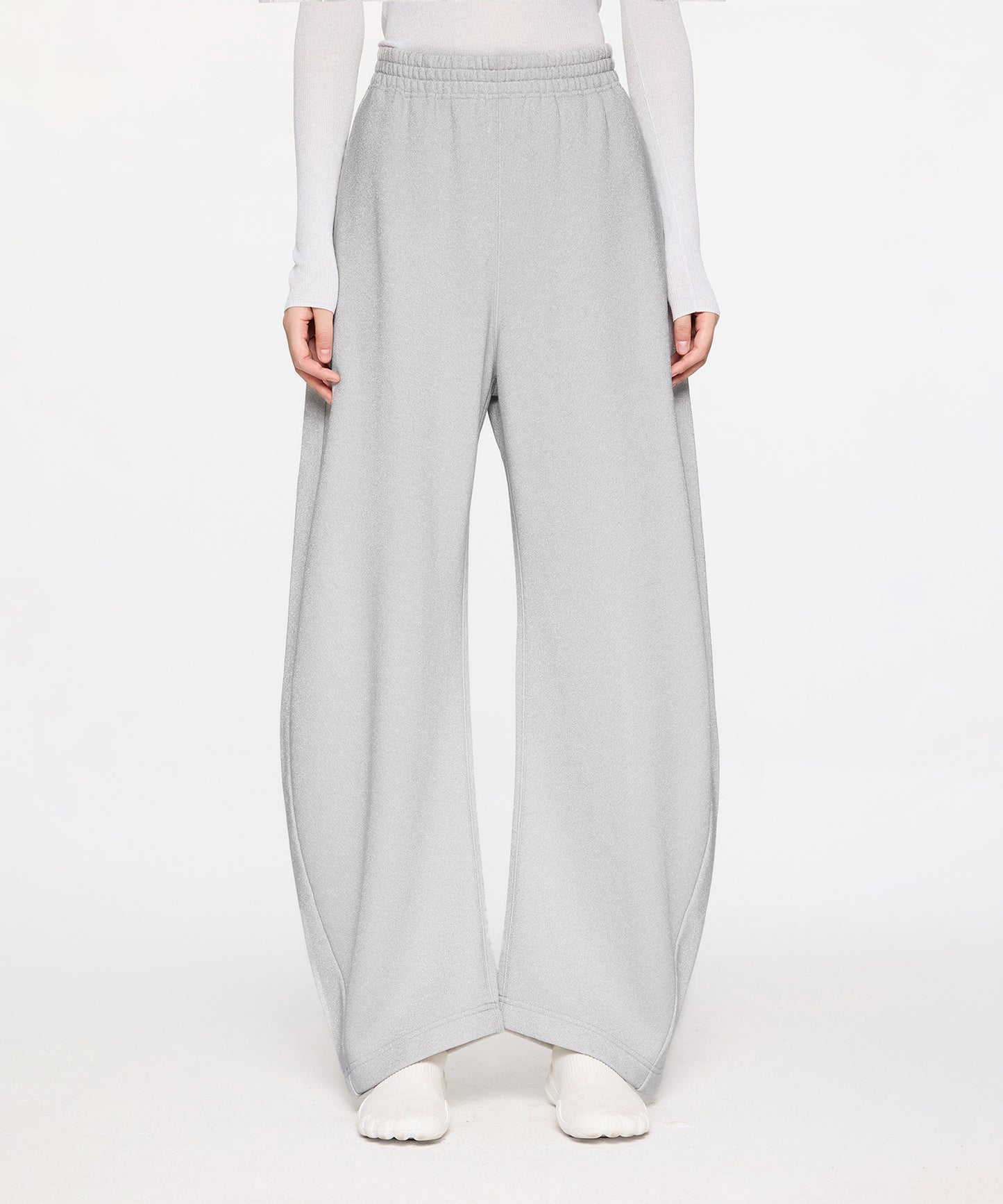 Silver Luxe Banana Trousers