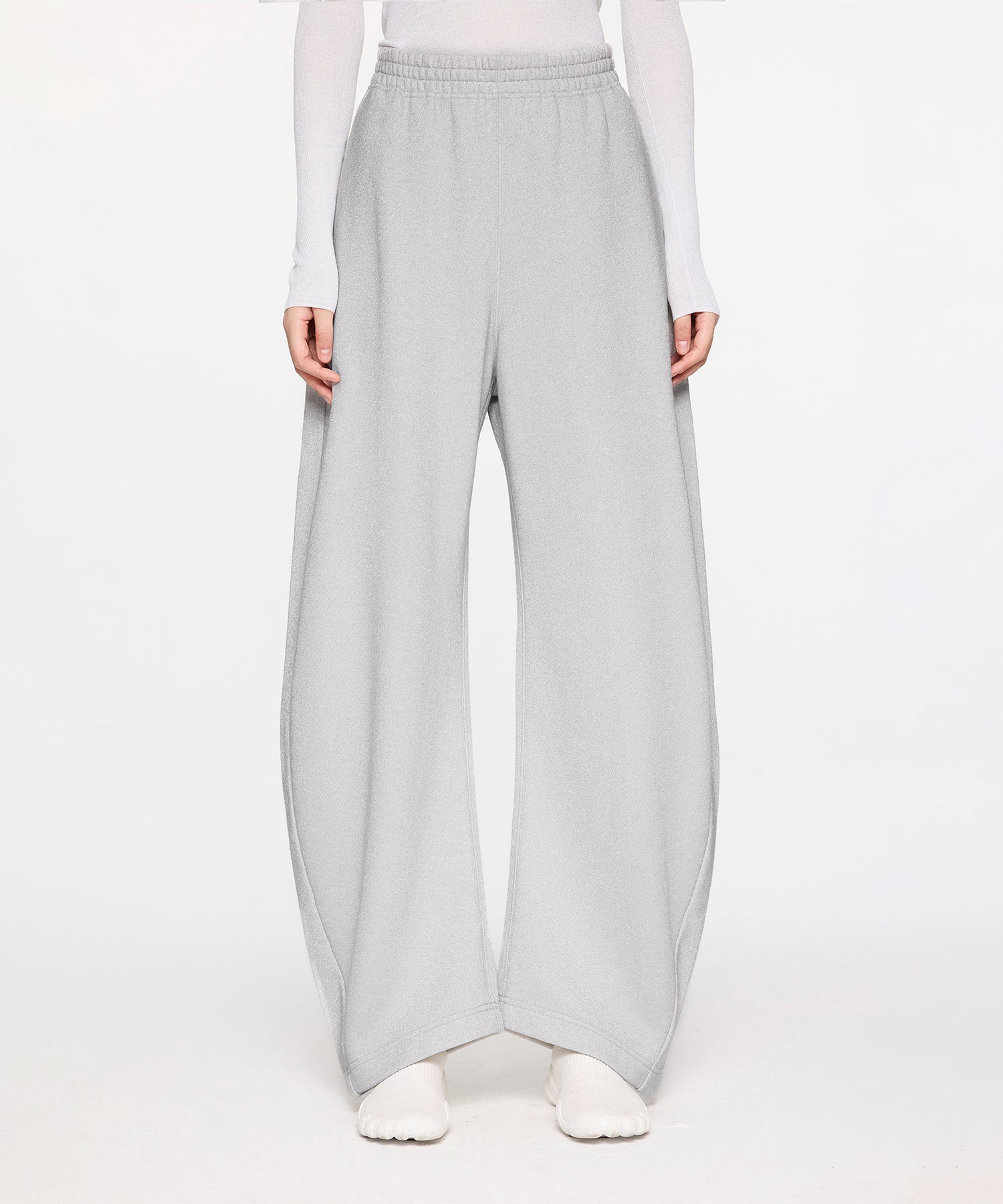 Silver Luxe Banana Trousers