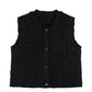 Fringed Wool Tweed Vest