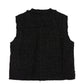 Fringed Wool Tweed Vest