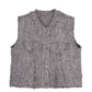 Fringed Wool Tweed Vest