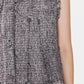 Fringed Wool Tweed Vest