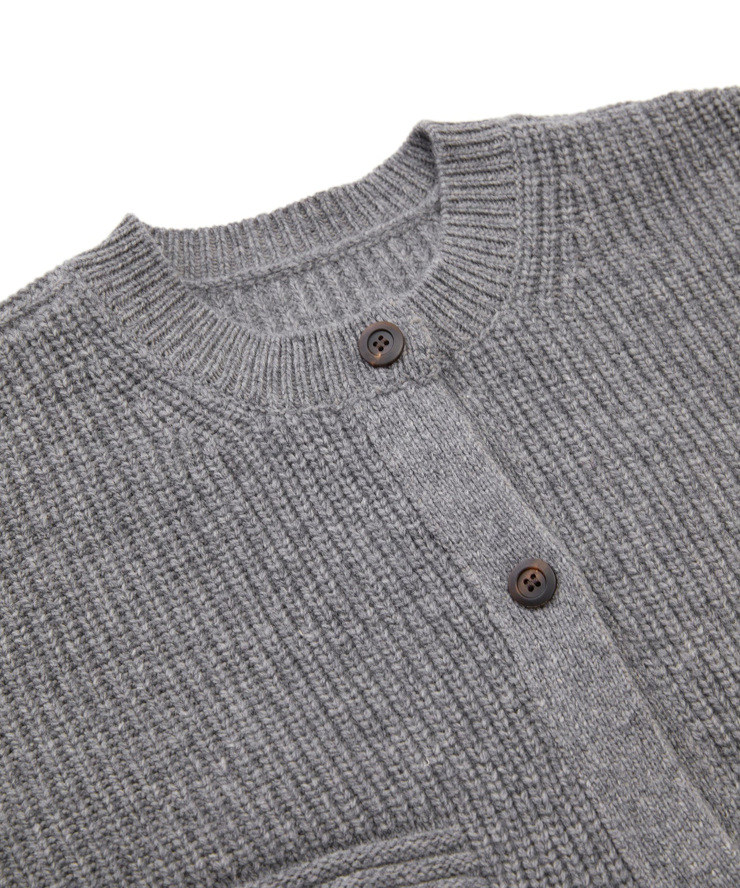 Oversized Unisex Ribbed-knit Cardigan