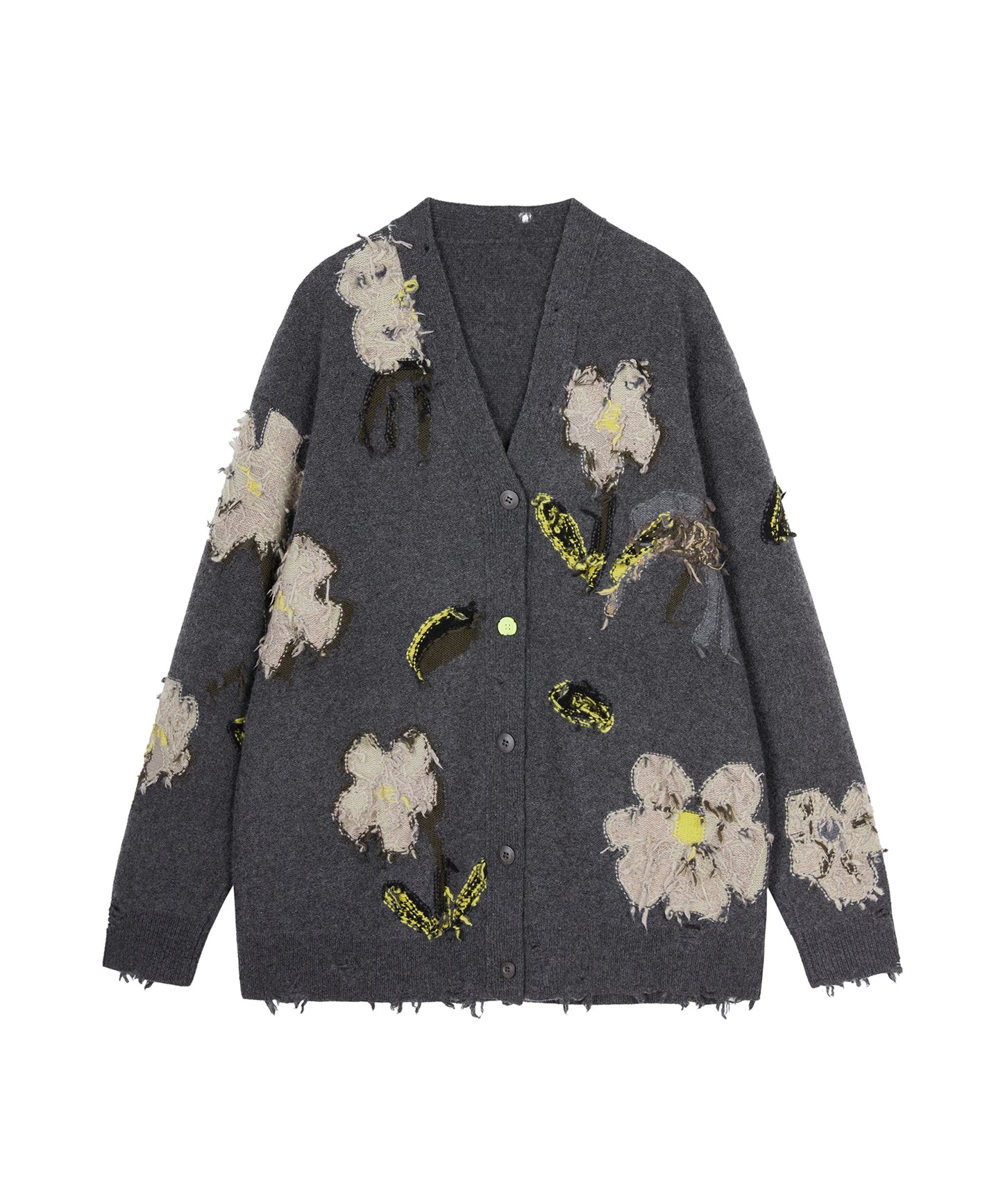 Vintage Floral-jacquard Cardigan