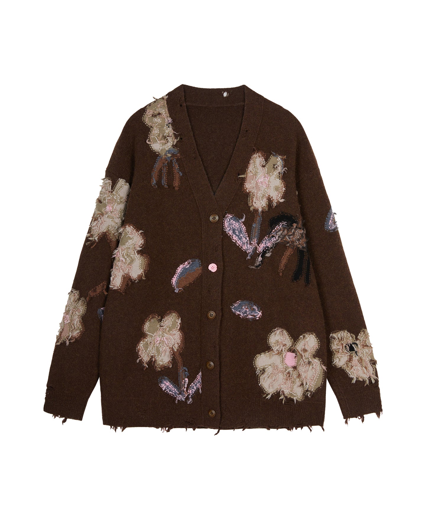 Vintage Floral-jacquard Cardigan