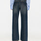 Butterfly Beaded Straight-Leg Jeans