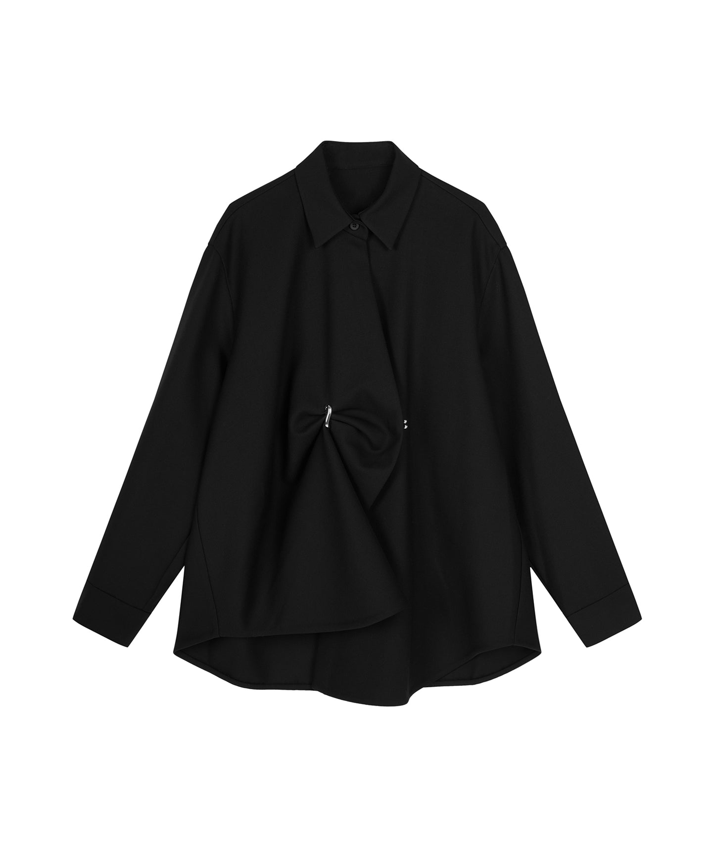 Modern Pleated Shirt Jacket