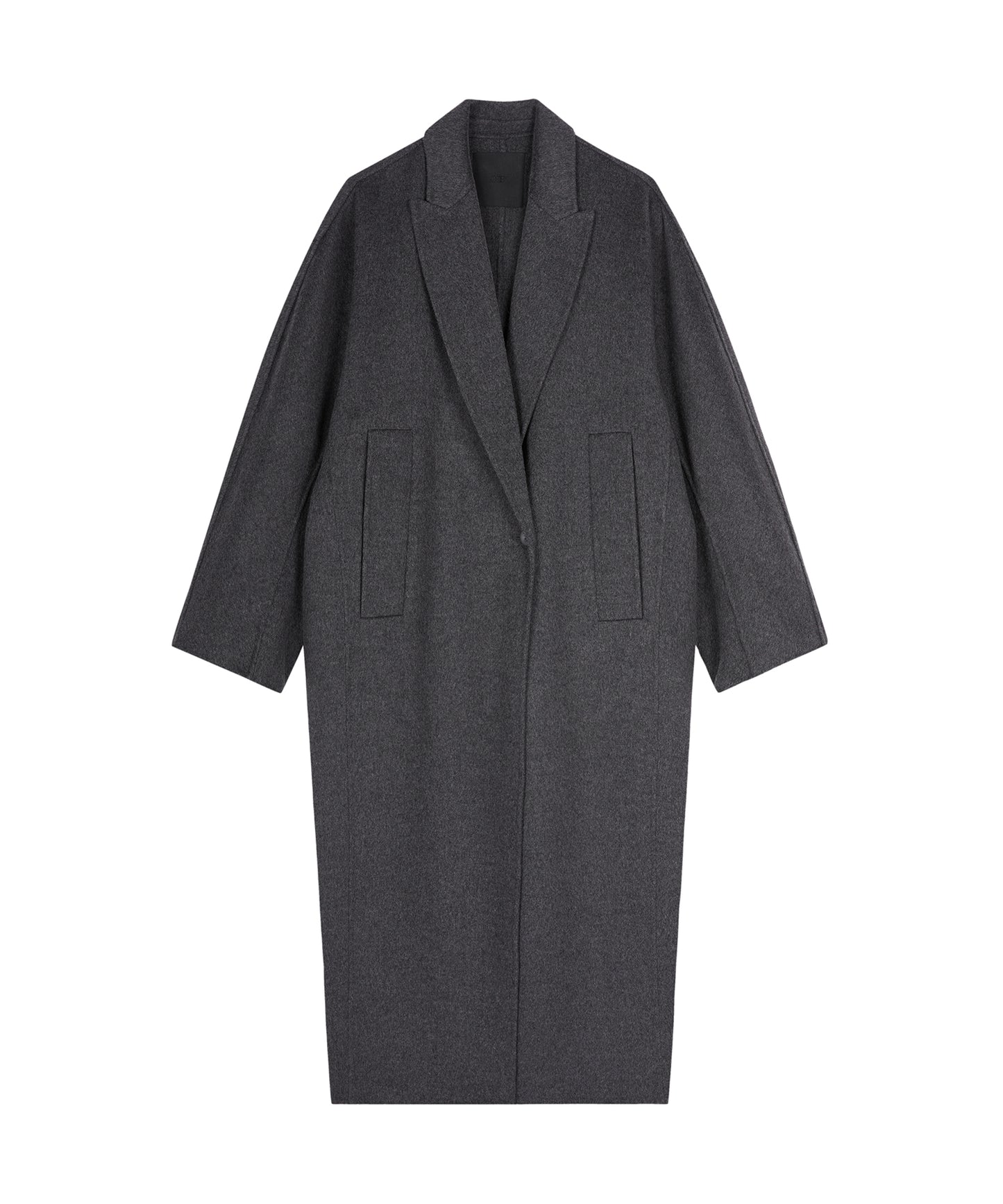 Elegant Cocoon Silhouette Long Coat