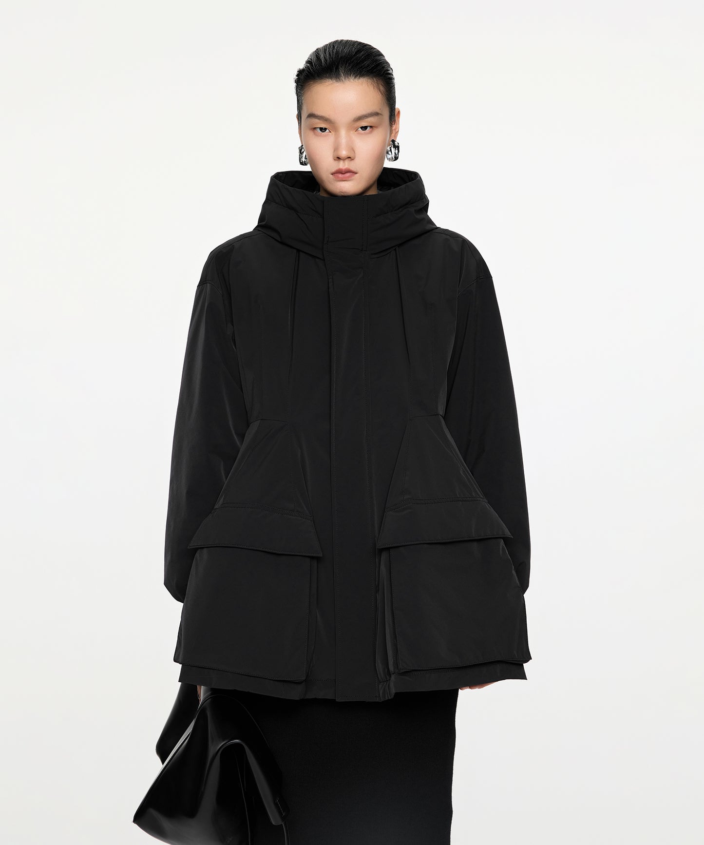 Mermaid Silhouette Work Down Coat