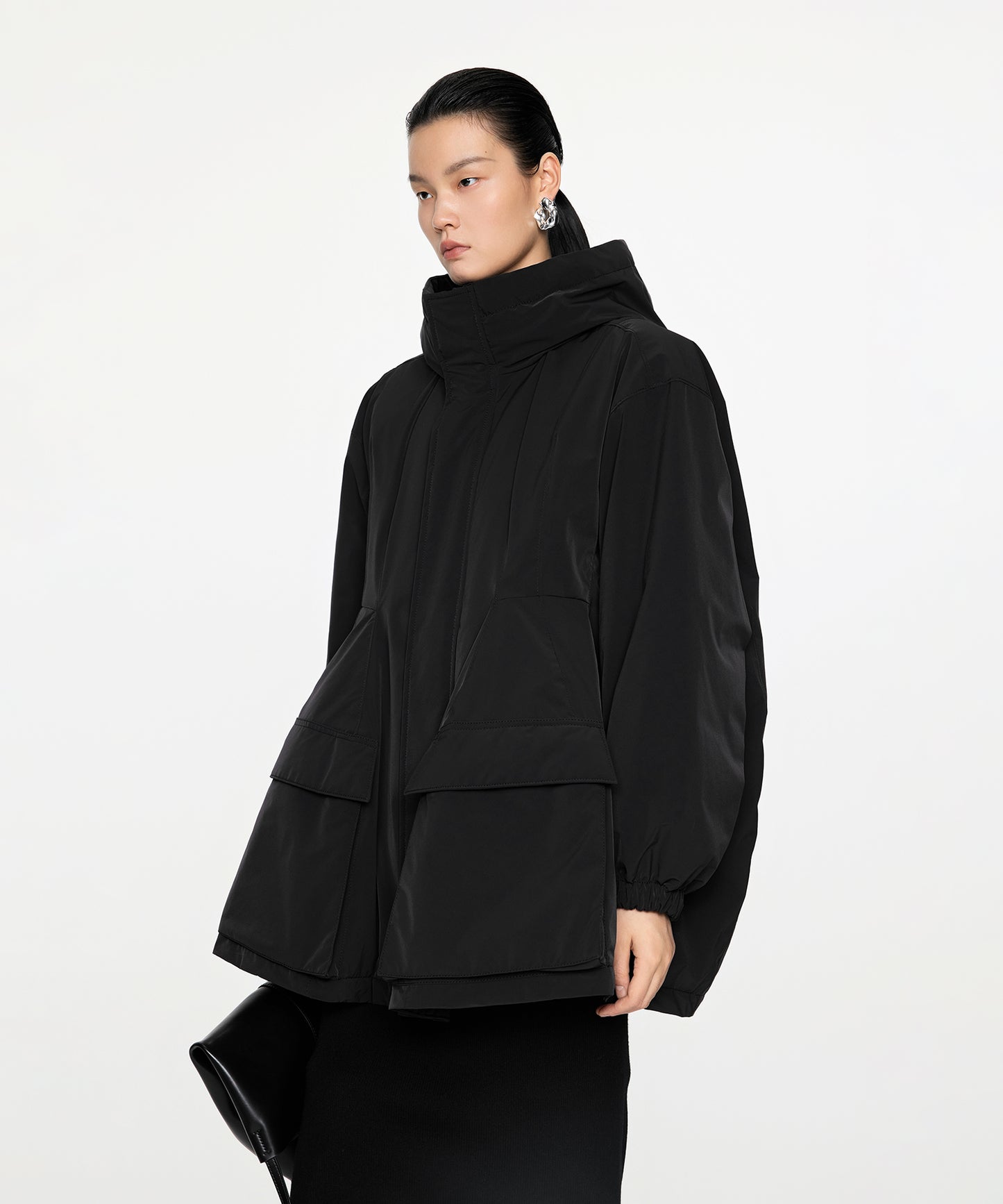 Mermaid Silhouette Work Down Coat