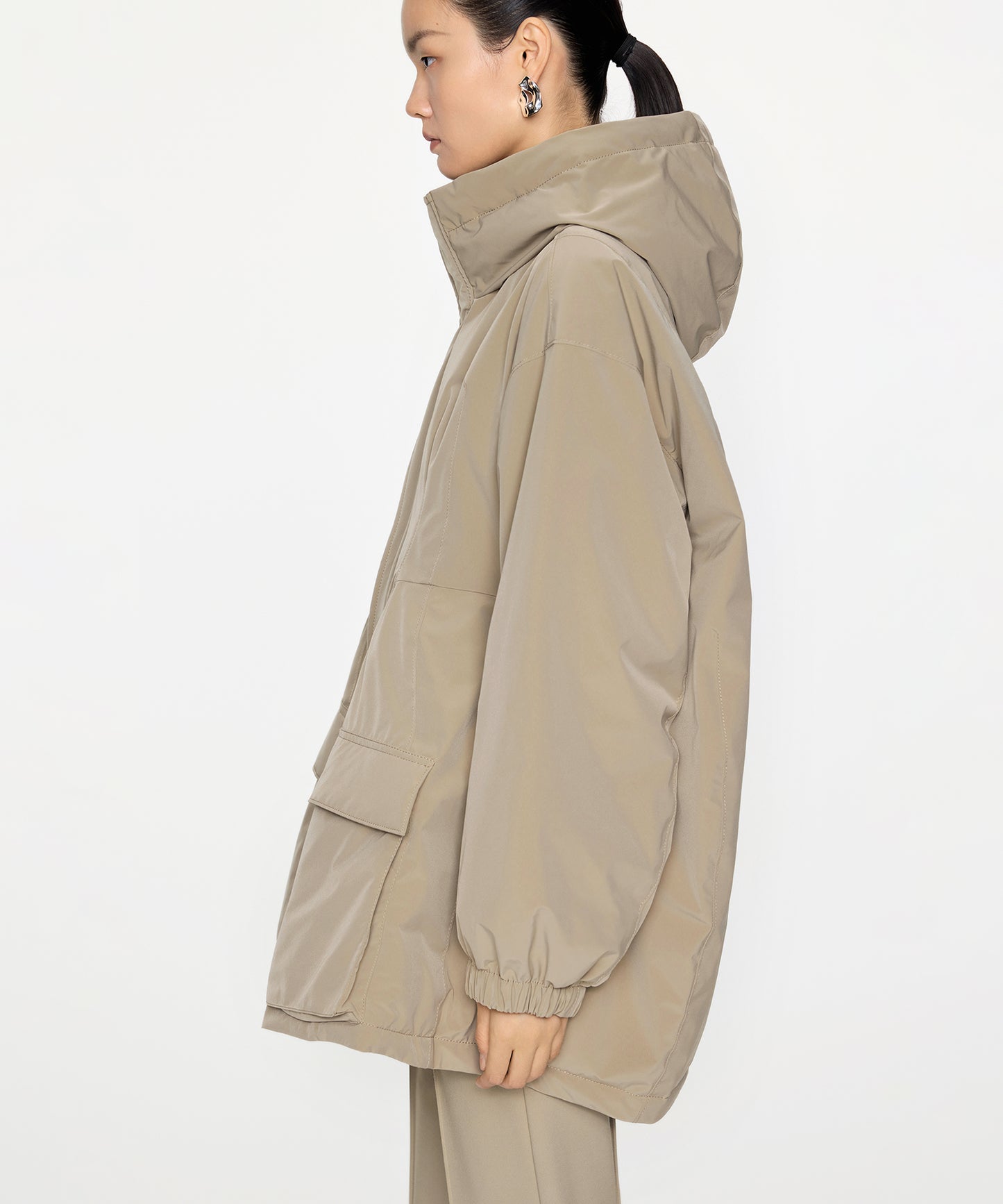 Mermaid Silhouette Work Down Coat