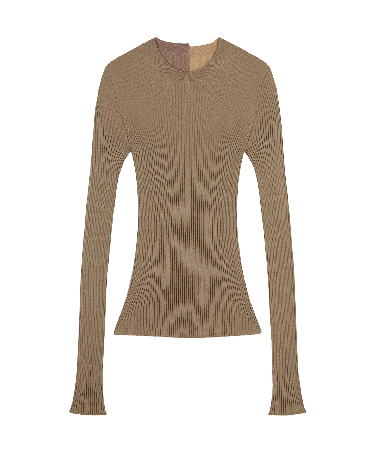 Color-block Slim-Fit Knit Pullover