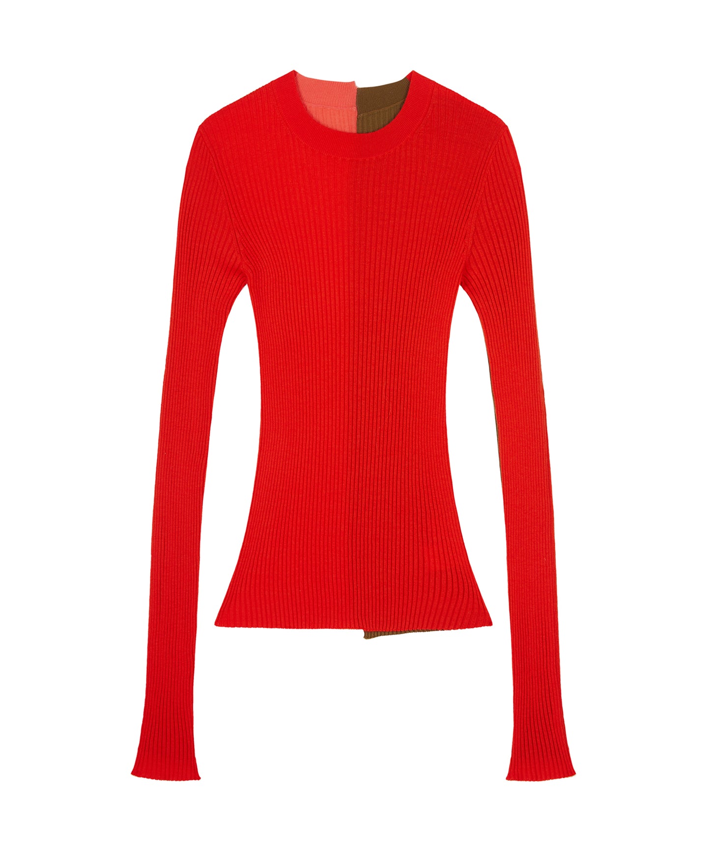 Color-block Slim-Fit Knit Pullover