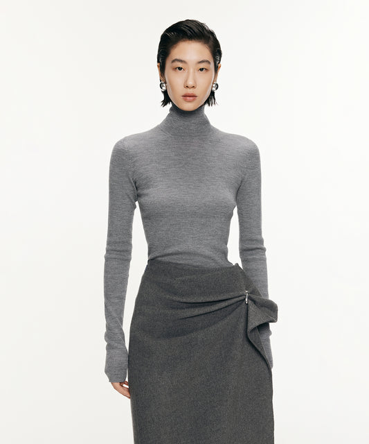 Slim-fit Turtle-neck Sweater