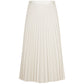 Elegant Faux Leather Pleated Skirt