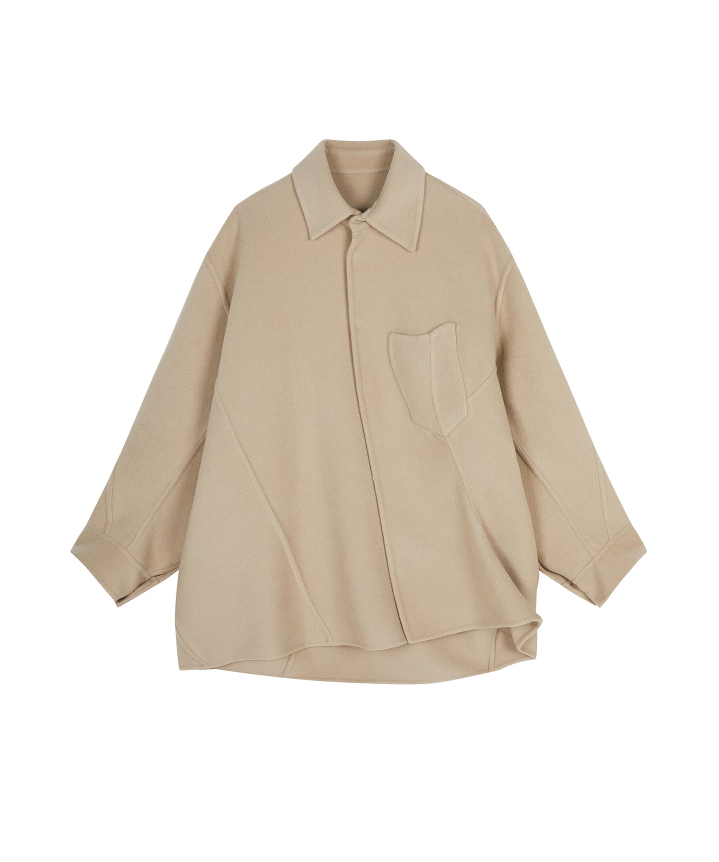 Asymmetrical Flow Shirt Jacket