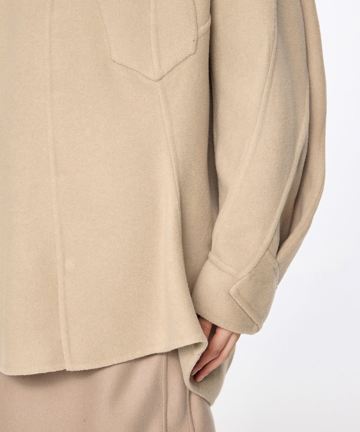 Asymmetrical Flow Shirt Jacket