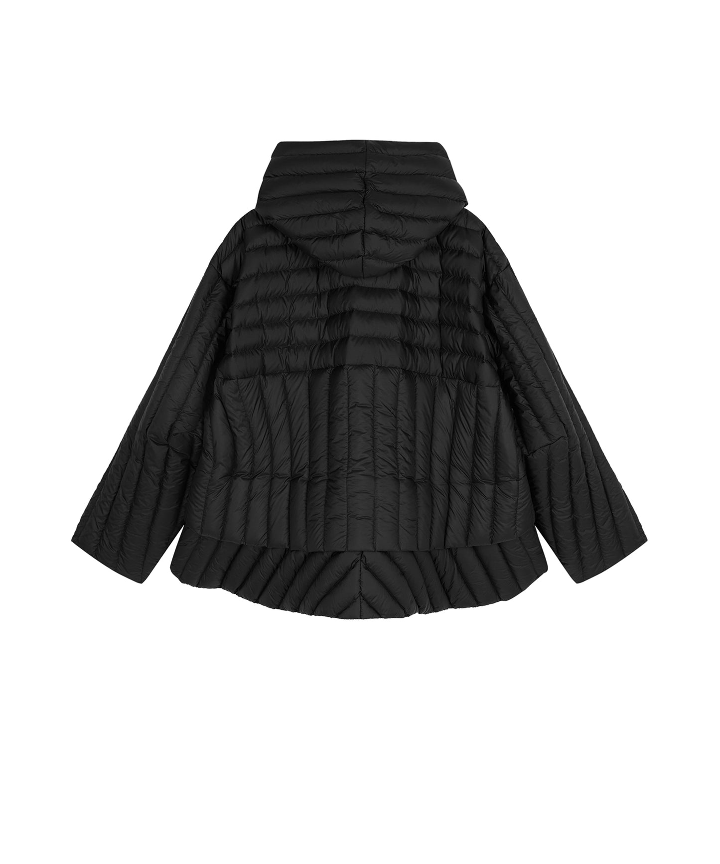 Layered Flare Quilted Down Jacket