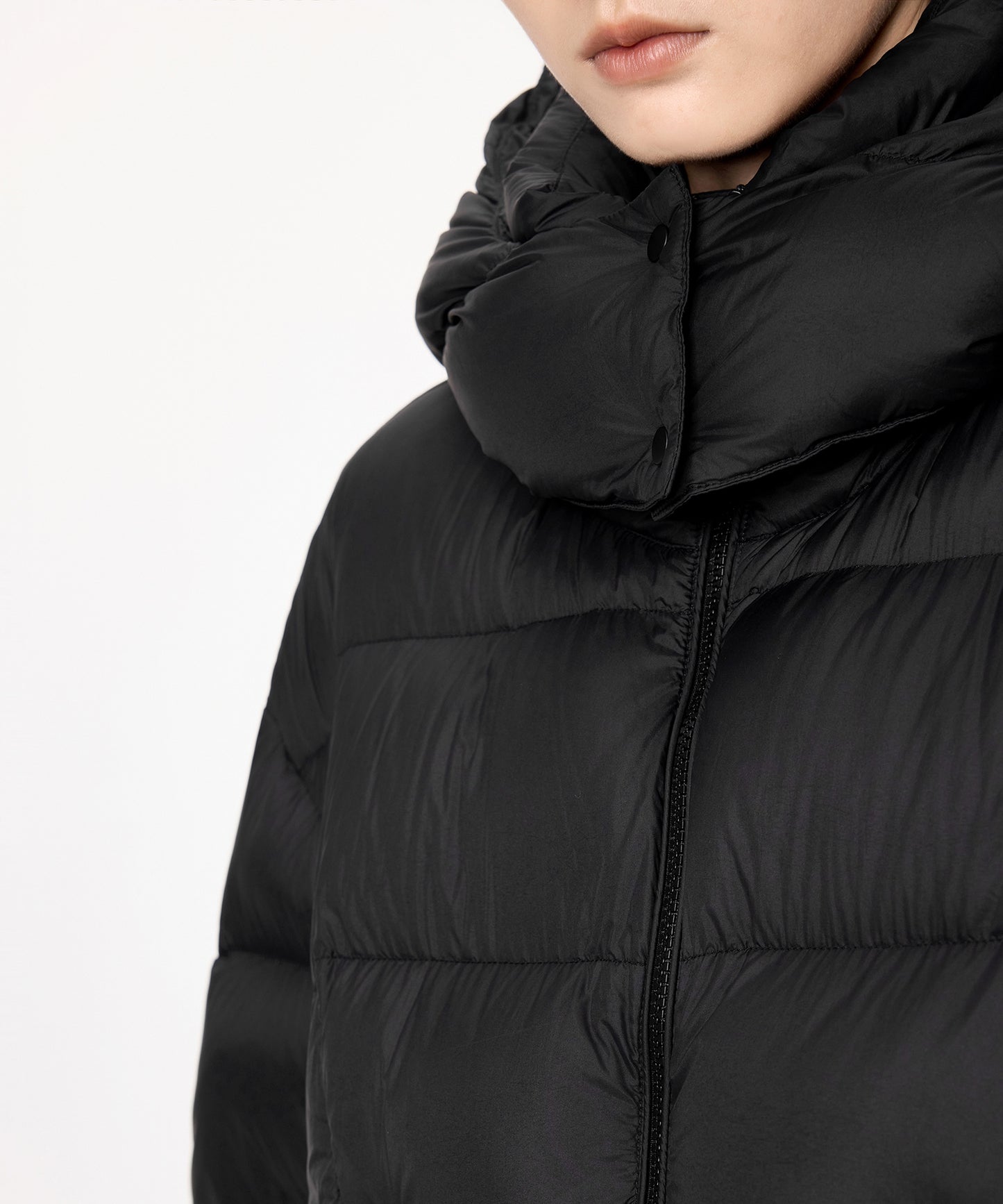 Removeble Hooded Short Down Jacket