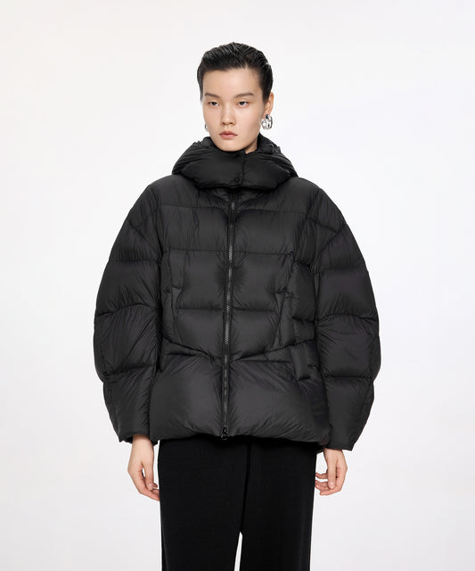 Removeble Hooded Short Down Jacket