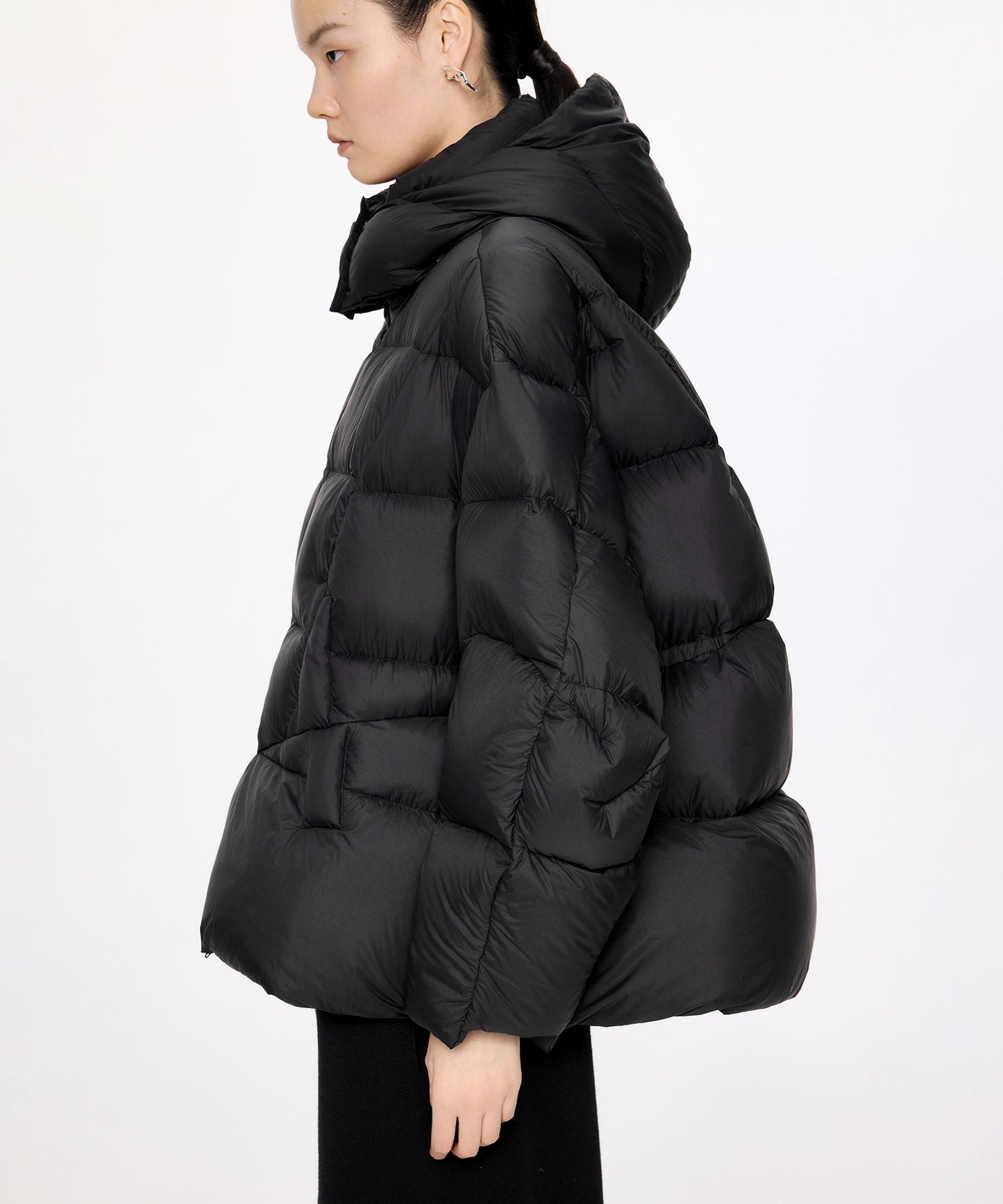 Removeble Hooded Short Down Jacket