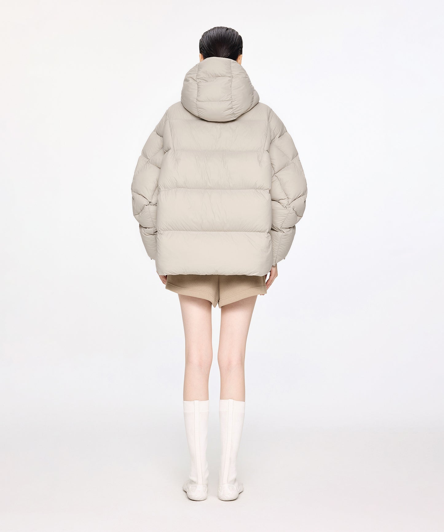 Removeble Hooded Short Down Jacket