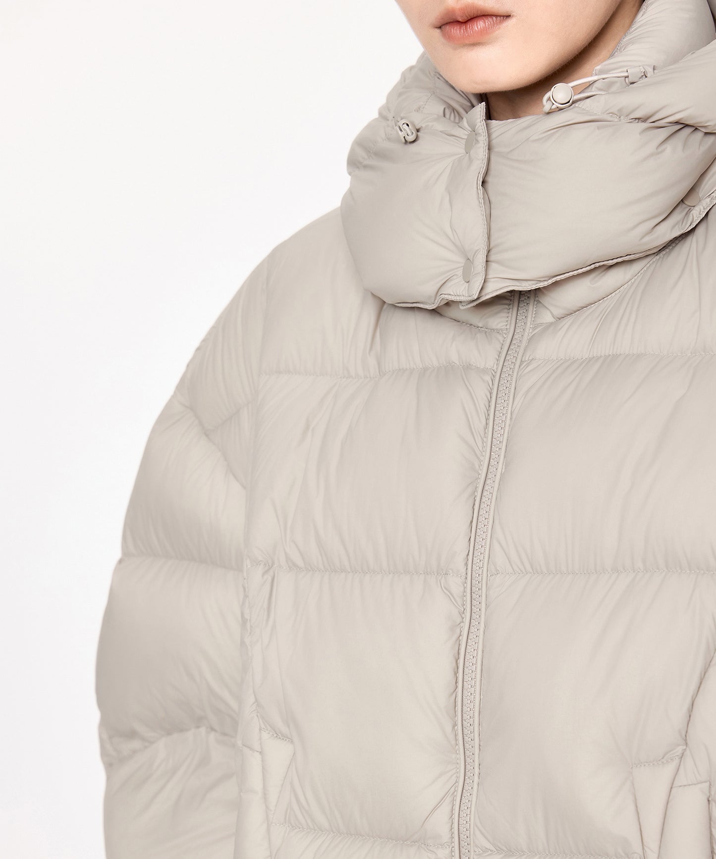 Removeble Hooded Short Down Jacket