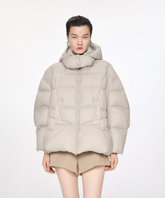 Removeble Hooded Short Down Jacket