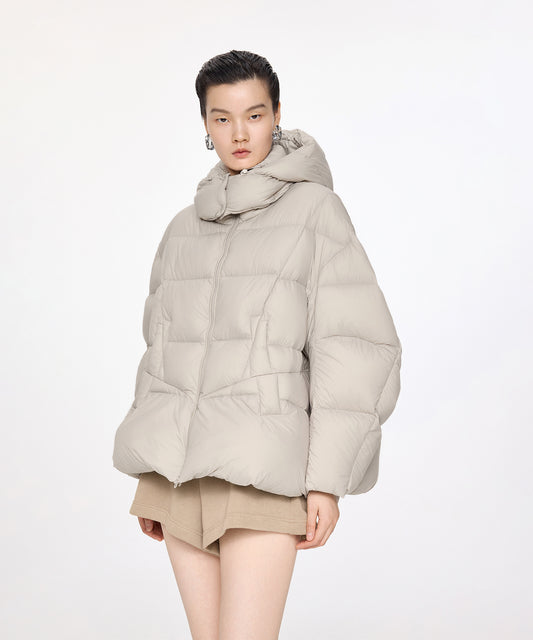 Removeble Hooded Short Down Jacket