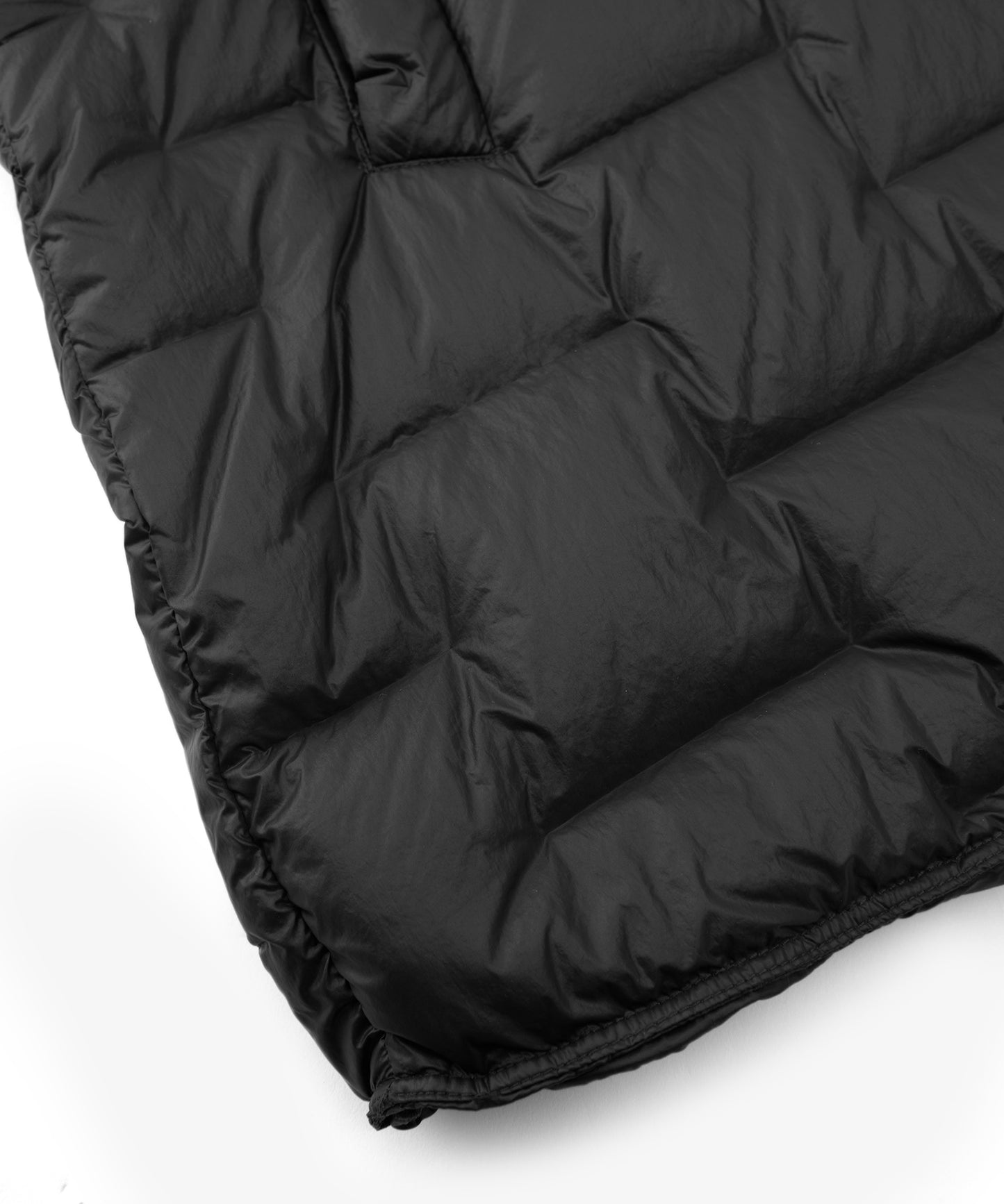 Drawstring-waist Quilted Down Jacket