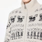 Miao Jacquard Double-Zip Knit Jacket