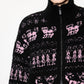 Miao Jacquard Double-Zip Knit Jacket