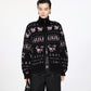 Miao Jacquard Double-Zip Knit Jacket